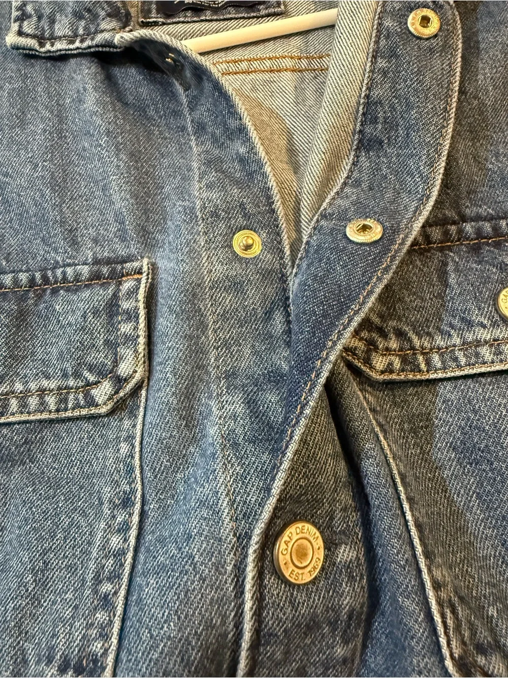GAP Blue Denim Overshirt / Shacket - Light & Medium Blue